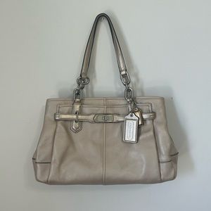 FREE SHIPPING Coach Bag: Off-White Outside Purple Inside